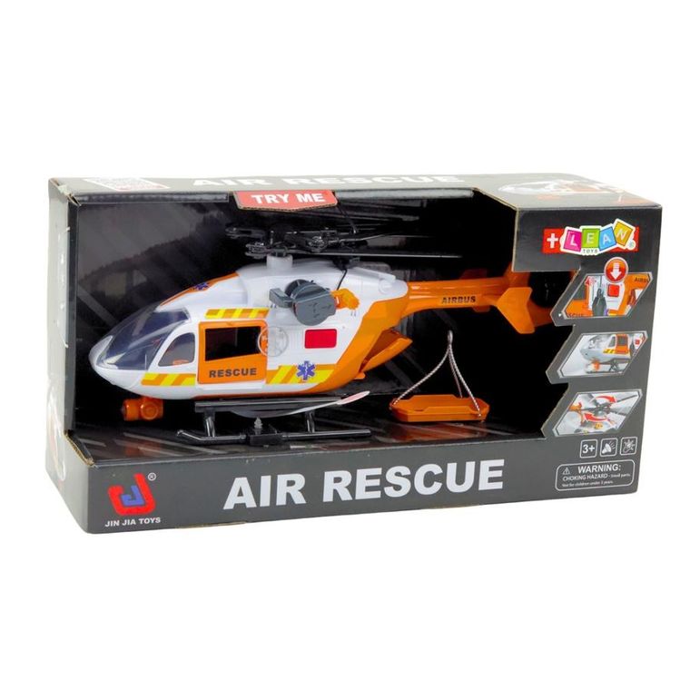 Lean Toys, helikopter, pojazd ratunkowy z hakiem i noszami, 1:14