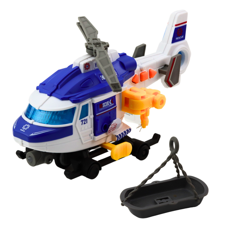 Lean Toys, helikopter ratunkowy z napędem + akcesoria mix