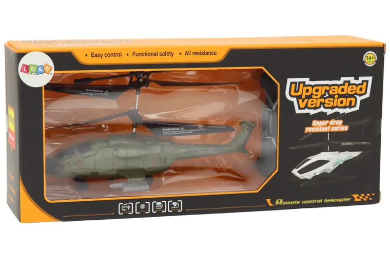 Lean Toys, helikopter wojskowy, pojazd zdalnie sterowany