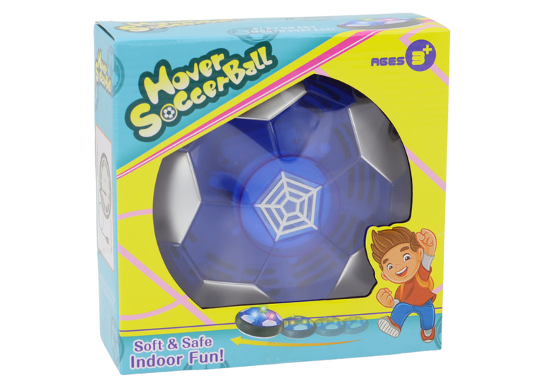 Lean Toys, Hover SocckerBall, lewitująca piłka, podświetlana