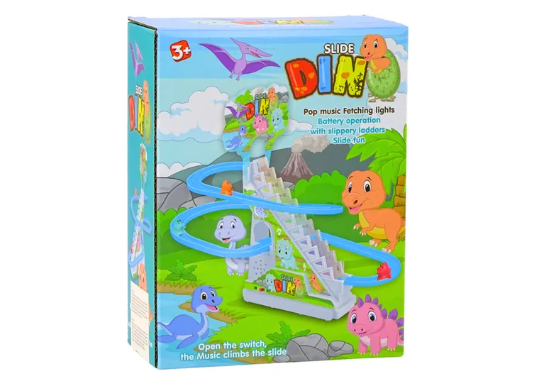 Lean Toys, interkatywny tor, zjeżdżalnia dla dinozaurów