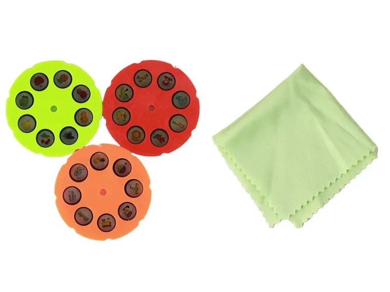 Lean Toys, jednorożec, stolik z projektorem, różowy