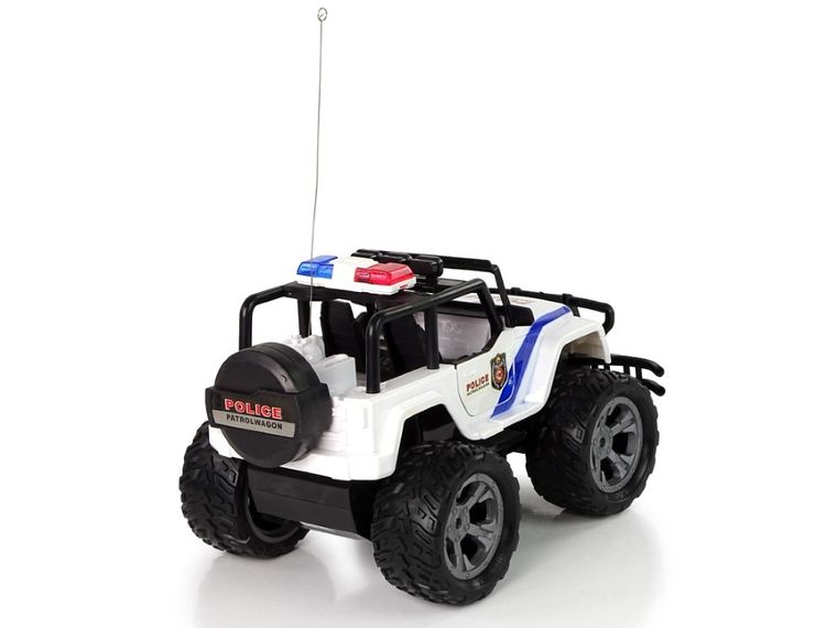 Lean Toys, Jeep policyjny, pojazd zdalnie sterowany, 1:14