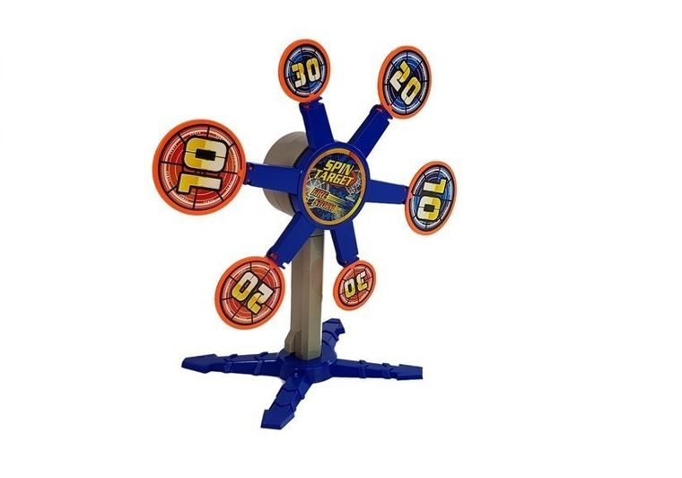 Lean Toys, karabin na strzałki z tarczą i obrotowym celem, 66 cm