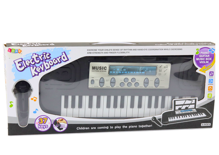 Lean Toys, keyboard z mikrofonem, 37 klawiszy
