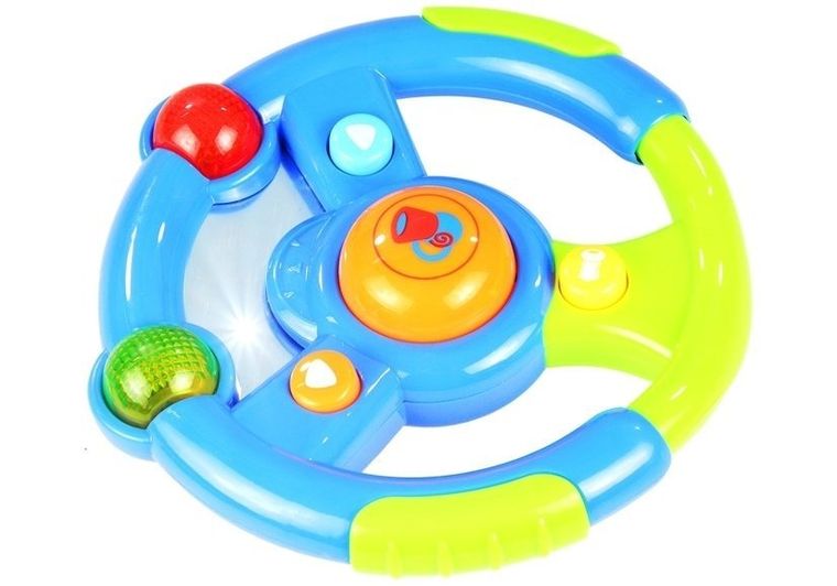 Lean Toys, kierownica, interaktywna zabawka edukacyjna