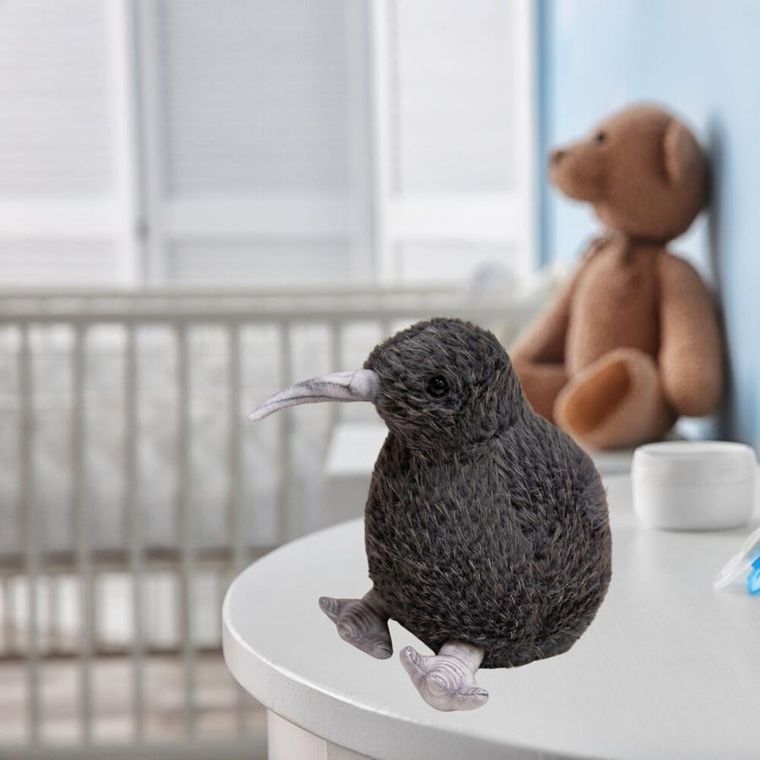 Lean Toys, Kiwi, maskotka, czarny, 17 cm