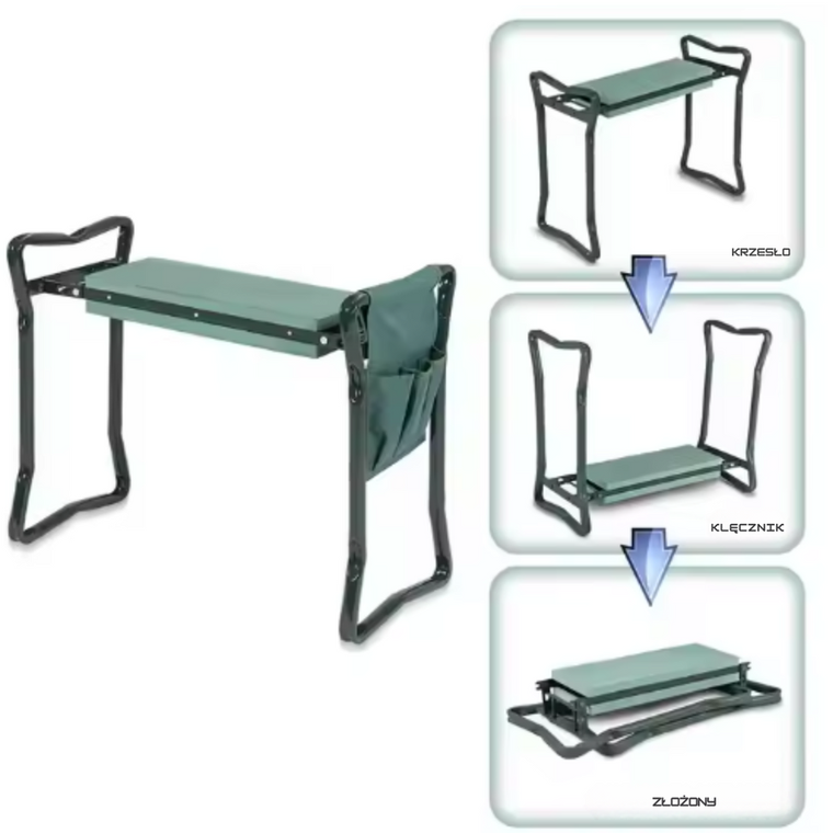 Lean Toys, klęcznik ogrodowy, 3w1