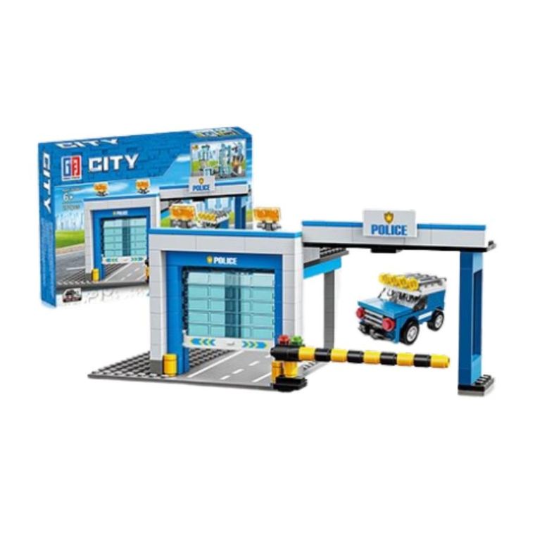 Lean Toys, klocki konstrukcyjne, Komisariat policji, 1 szt.