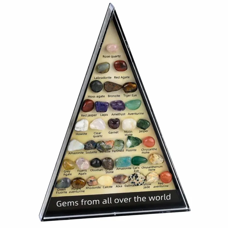 Lean Toys, kolekcja kamieni naturalnych, zestaw naukowy, 36 szt.