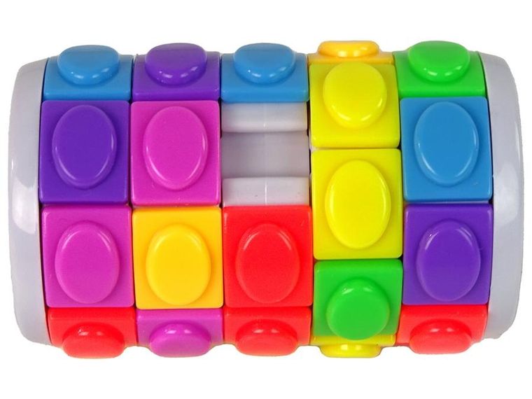 Lean Toys, kolorowy walec obrotowy, łamigłówka