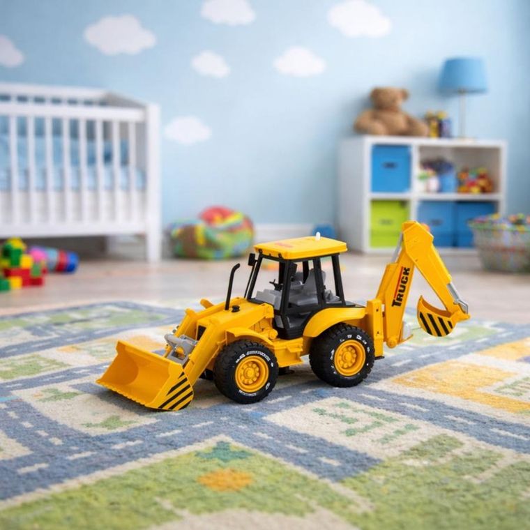 Lean Toys, koparka budowlana, pojazd interaktywny