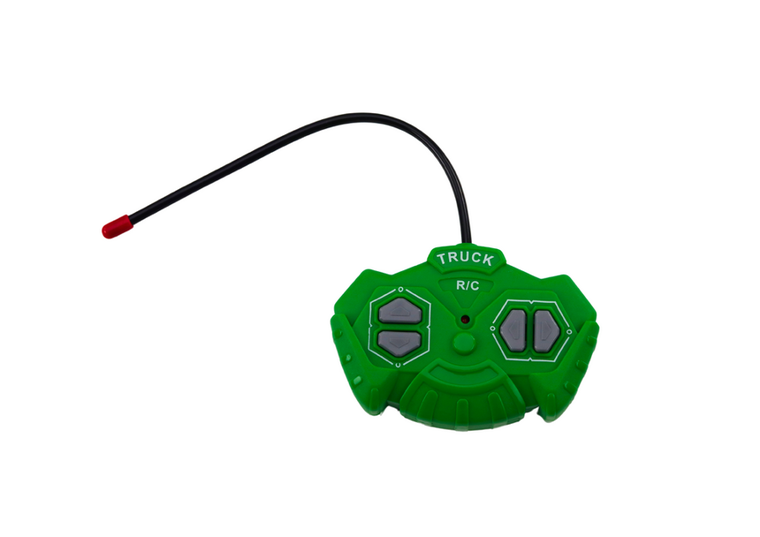 Lean Toys, koparka, pojazd budowlany, zdalnie sterowany, zielona