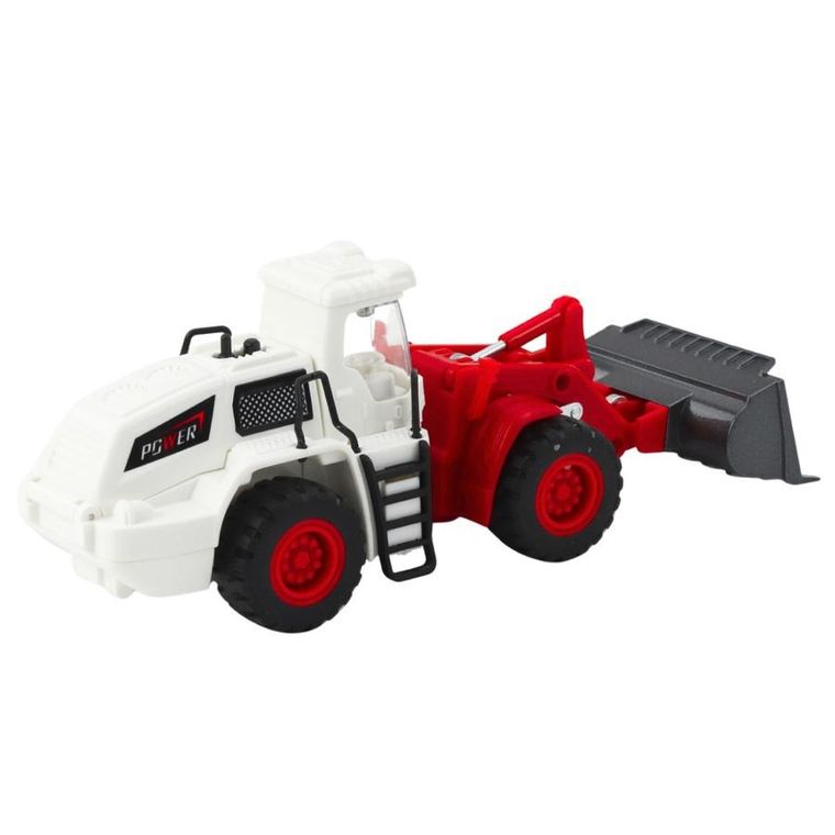 Lean Toys, koparka spychacz, interaktywny pojazd budowlany