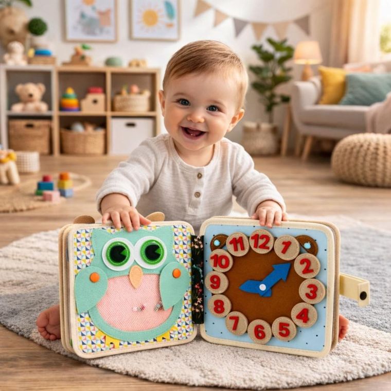 Lean Toys, książeczka sensoryczna 3D, filcowa, zwierzęta