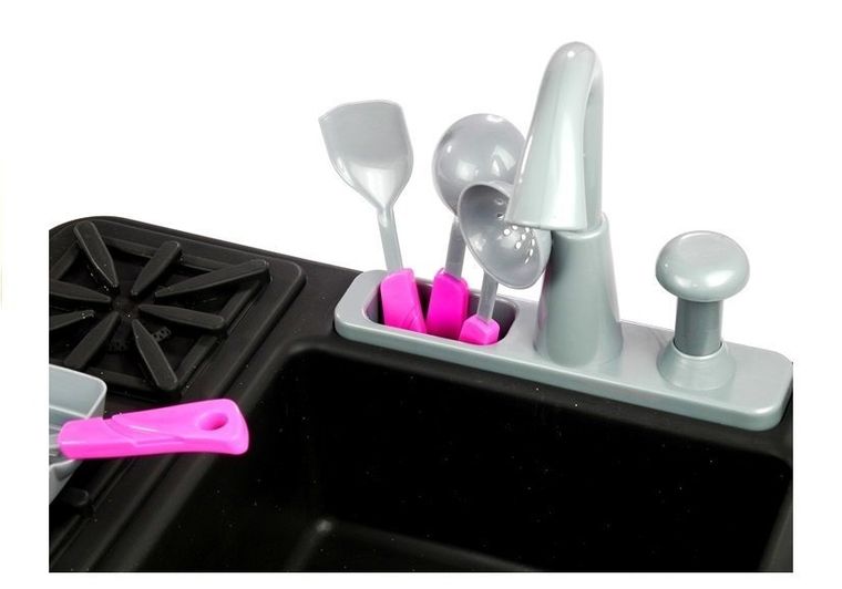 Lean Toys, kuchenka i zlewozmywak, zestaw z akcesoriami