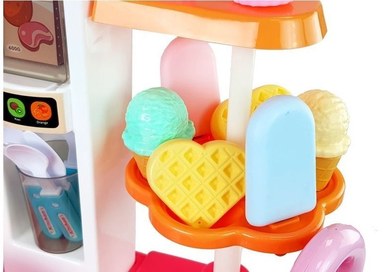 Lean Toys, kuchnia muzyczna ze światłami i wodą, różowa