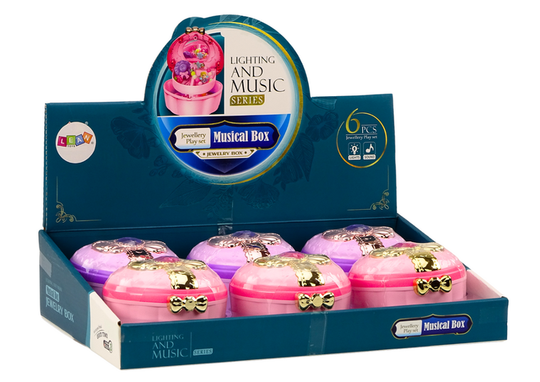 Lean Toys, kuferek na biżuterię, 1 szt.