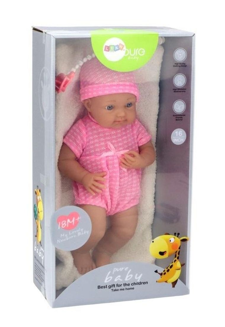 Lean Toys, lalka bobas w różowym ubranku