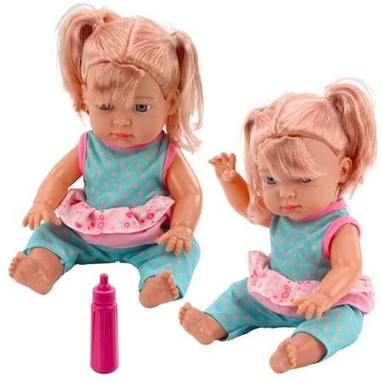 Lean Toys, lalka bobas w turkusowym komplecie kucyki butelka