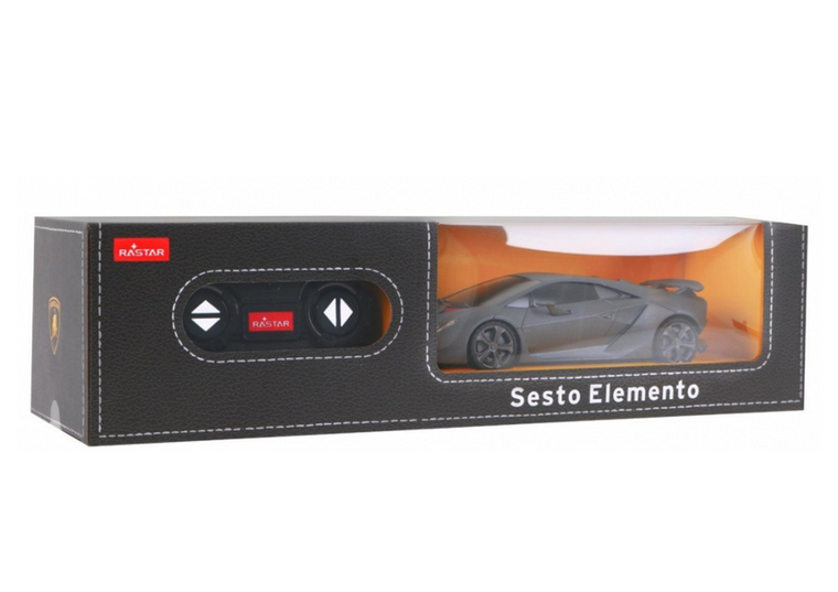 Lean Toys, Lamborghini Sesto Elemento, pojazd zdalnie sterowany, 1:24, szary