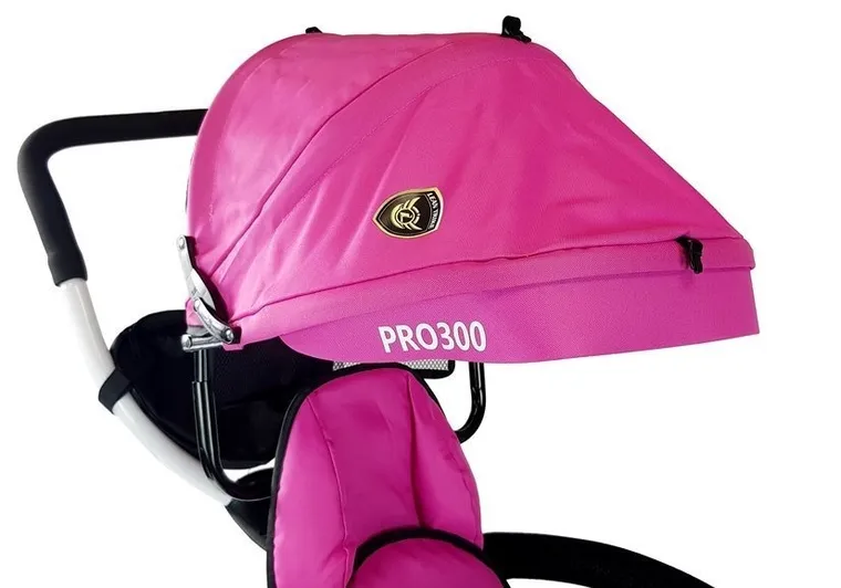 Lean Toys, Lean Trike Pro300, rowerek 3-kołowy z gondolą, różowy