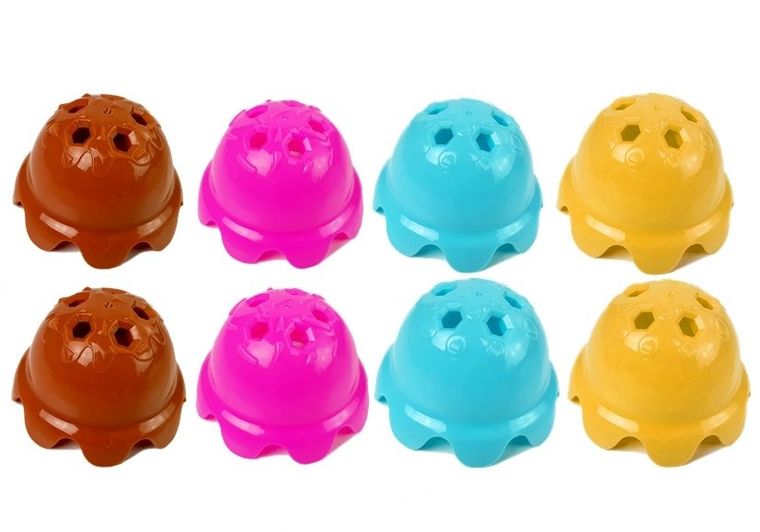 Lean Toys, Lody w wafelku, kolorowa piramidka, gra zręcznościowa