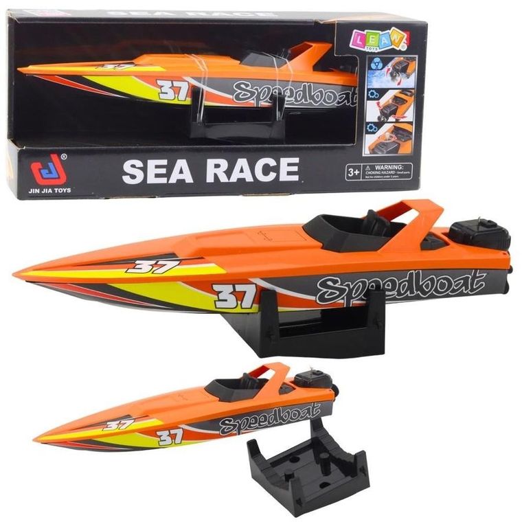 Lean Toys, łódź, motorówka, zabawka do kąpieli