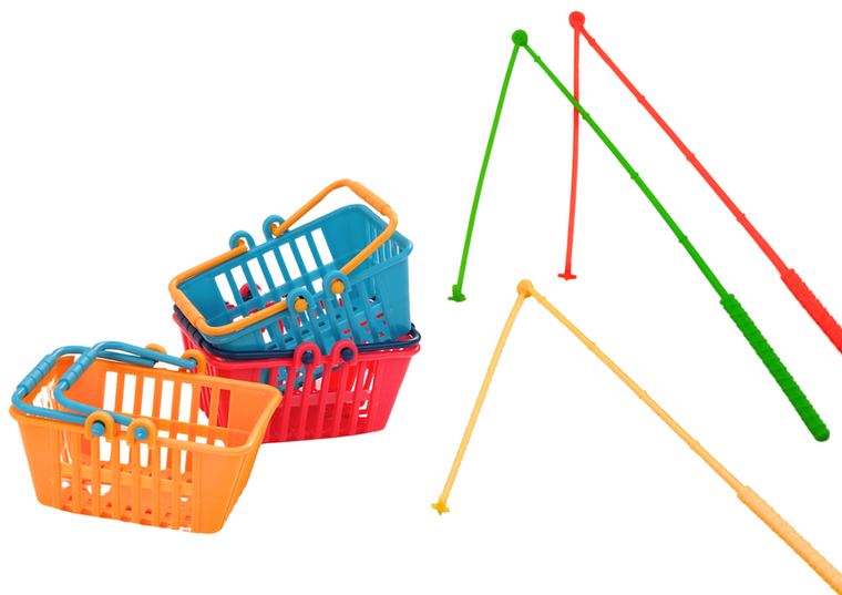 Lean Toys, łowienie rybek na stoliczku, gra zręcznościowa