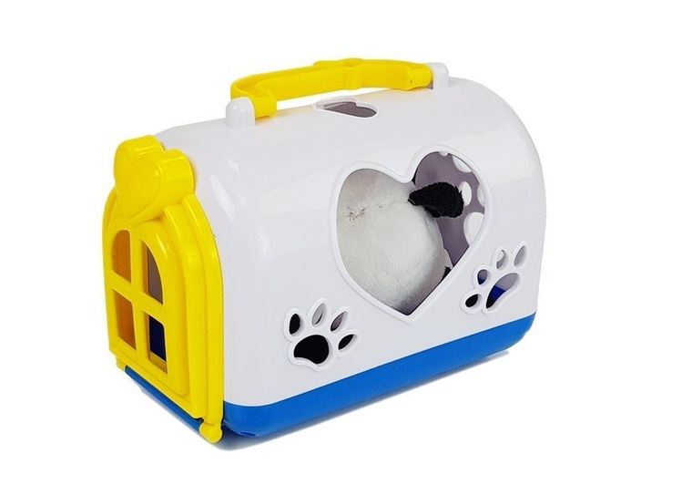 Lean Toys, mała panda z transporterem, maskotka