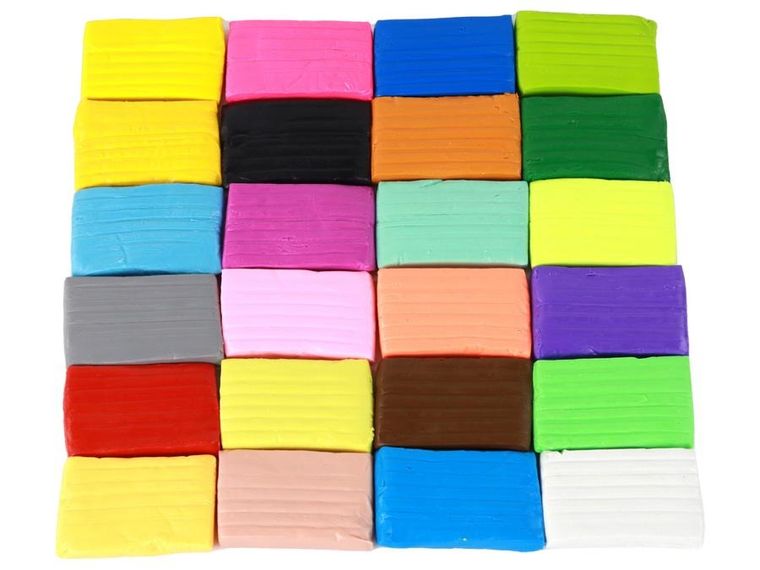 Lean Toys, masa plastyczna modelina, zestaw kreatywny, 24 kolory