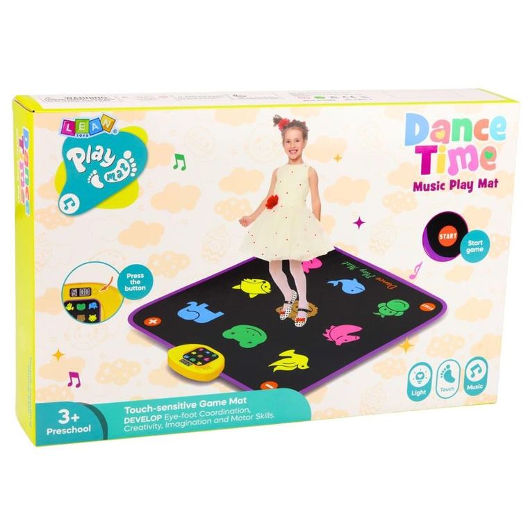 Lean Toys, mata taneczna, zwierzęta, 87-100 cm