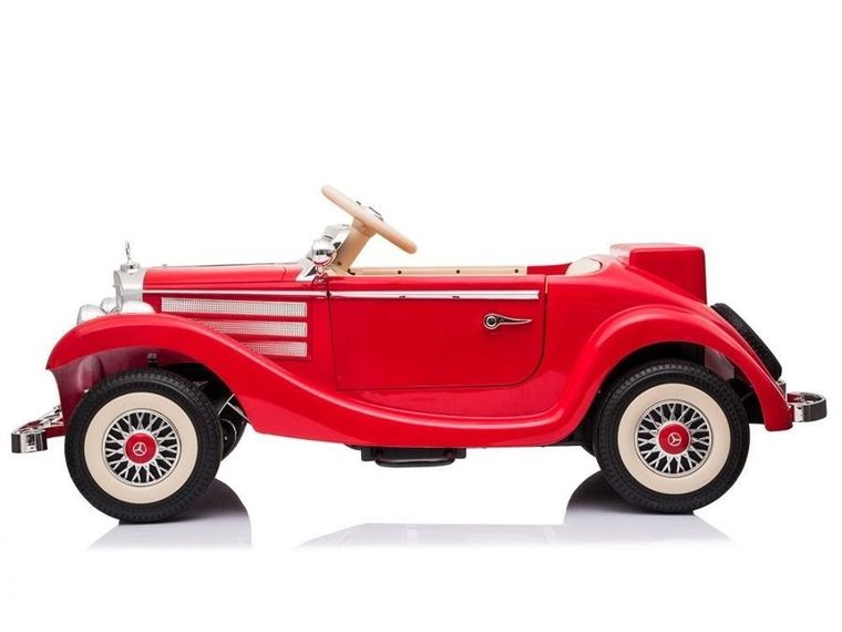 Lean Toys, Mercedes 540K, pojazd na akumulator, czerwony