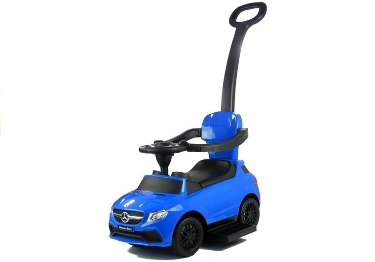 Lean Toys, Mercedes, jeździk 3w1, niebieski
