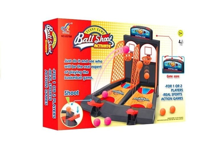 Lean Toys, mini koszykówka, gra zręcznościowa