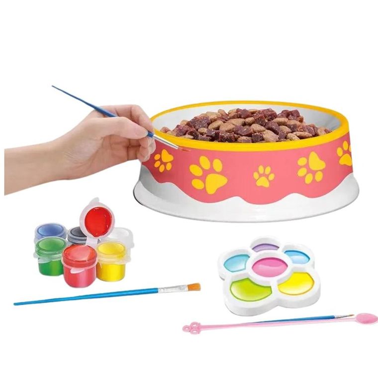 Lean Toys, miska dla kota do malowania, zestaw kreatywny