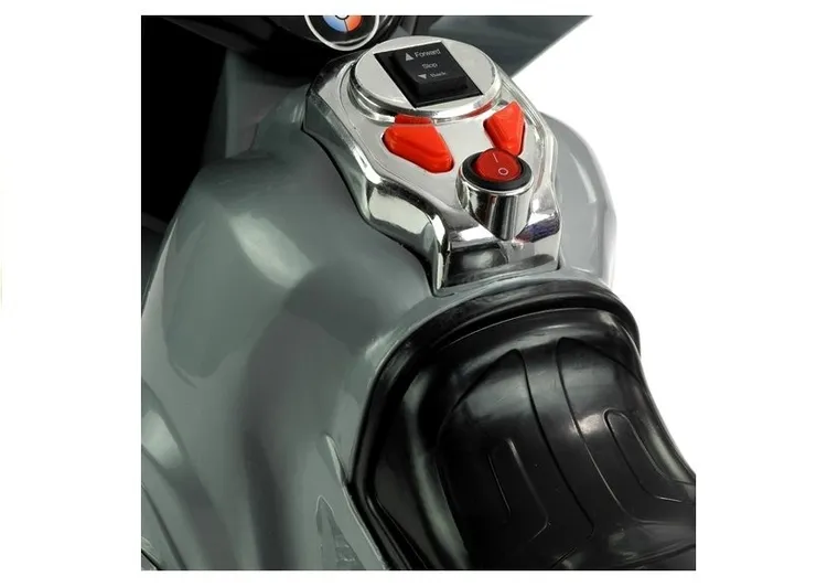 Lean Toys, Motor, pojazd na akumulator, srebrny