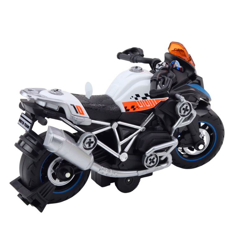 Lean Toys, motor wyścigowy do skręcania czarny