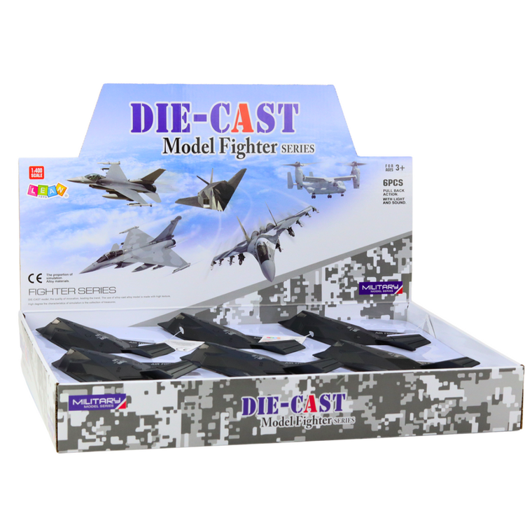 Lean Toys, myśliwiec, pojazd interaktywny z napędem, 1:400, 1 szt.