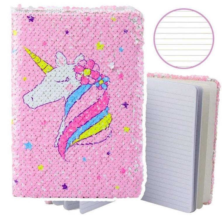 Lean Toys, notatnik A5, 80 kartek, linia, Jednorożec