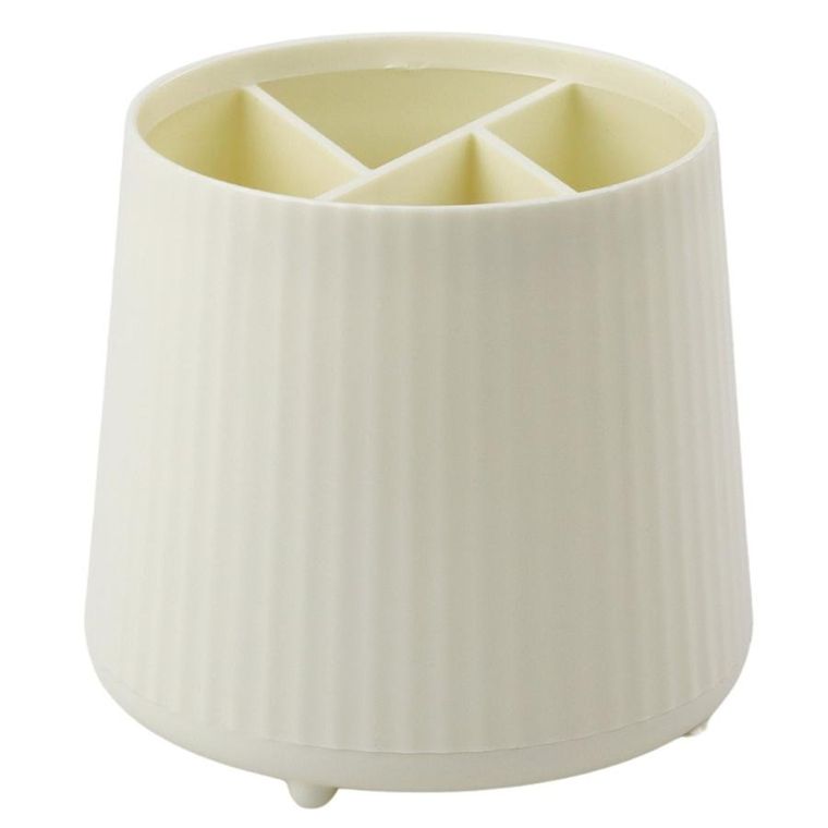 Lean Toys, organizer na kosmetyki, 5 przegród beżowy