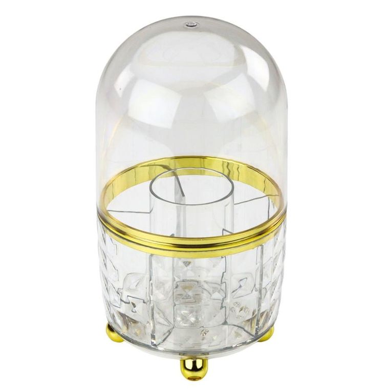 Lean Toys, organizer na pędzle i kosmetyki obrotowy, 360