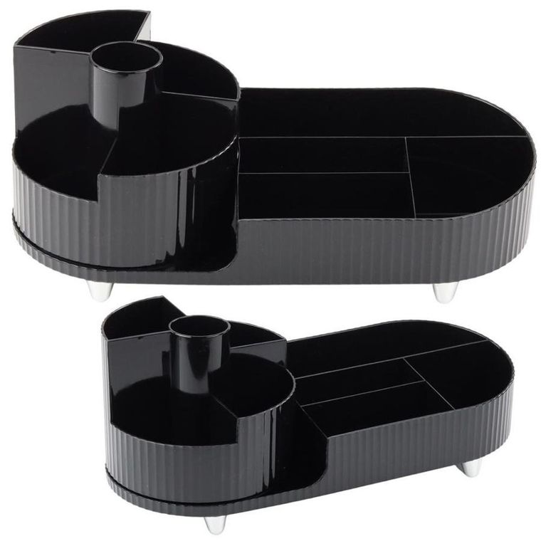 Lean Toys, organizer wielofunkcyjny obrotowy czarny