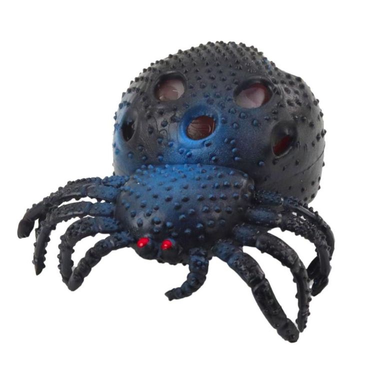 Lean Toys, pająk, gniotek z kulkami żelowymi, czarny, 1 szt.