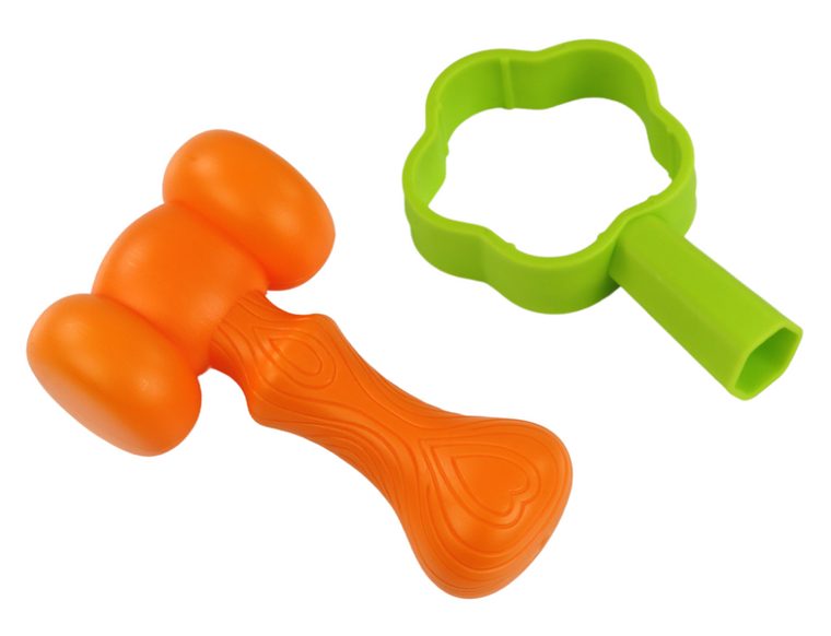 Lean Toys, panel edukacyjny z młotkiem, whack-a-mole, gra zręcznościowa, dinozaur