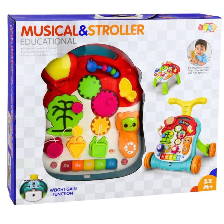 Lean Toys, pchacz, stolik edukacyjny, interaktywny, 5w1