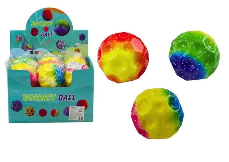 Lean Toys, piłeczka świecąca, 9,5 cm, 1 szt.