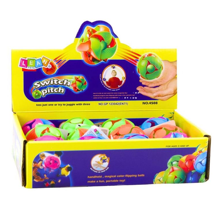 Lean Toys, piłka zmieniająca kolor, 6 cm, 1 szt.