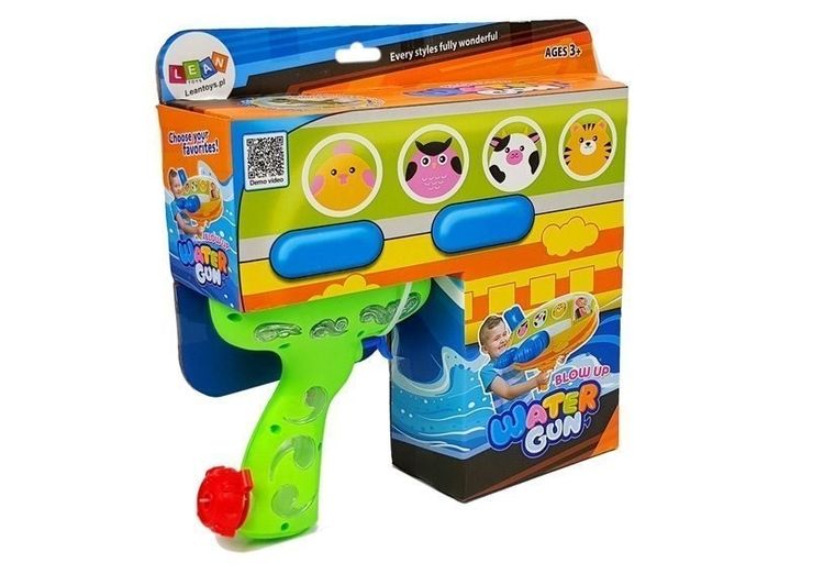 Lean Toys, pistolet na wodę, dinozaur