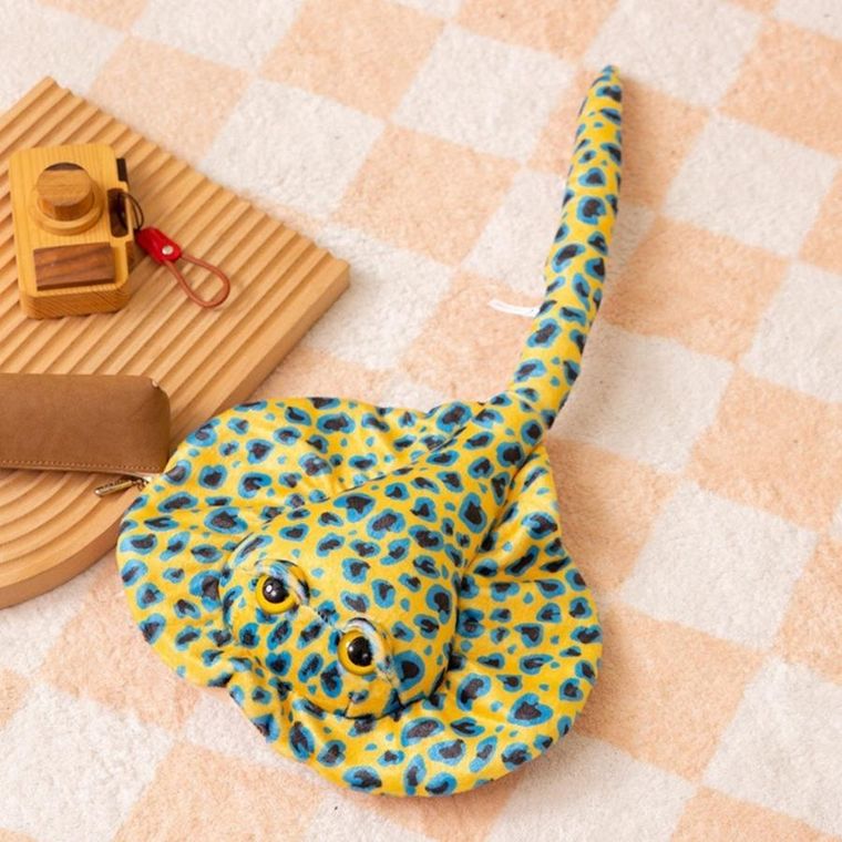 Lean Toys, Płaszczka, maskotka, żółta 50 cm